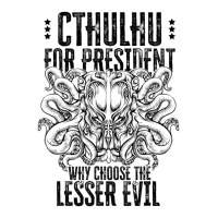 Cthulhu For President Why Choose The Lesser Evil Pickleball Paddle | Artistshot