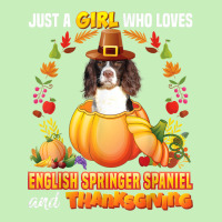 Just A Girl Who Loves English Springer Spaniel Thanksgiving Urban Heavy T-shirt | Artistshot