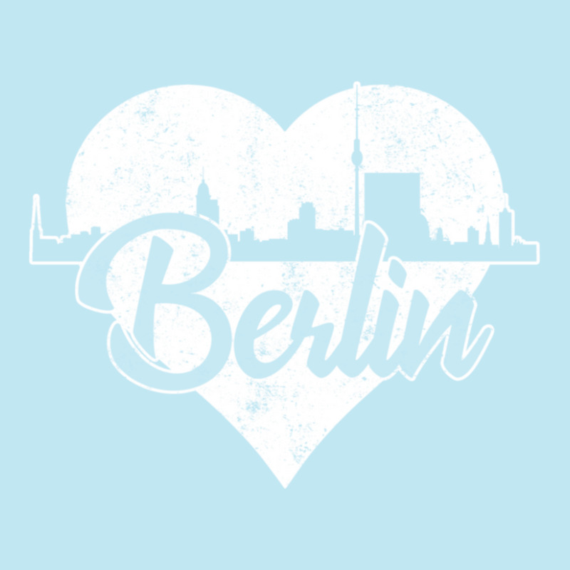 Retro Berlin Germany Skyline Heart Distressed Urban Heavy T-shirt | Artistshot