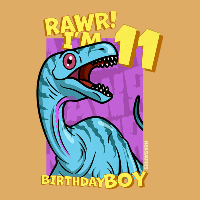 Rawr! I'm 11 Birthday Boys 11th Birthday Dino Noasaurus Urban Heavy T-shirt | Artistshot