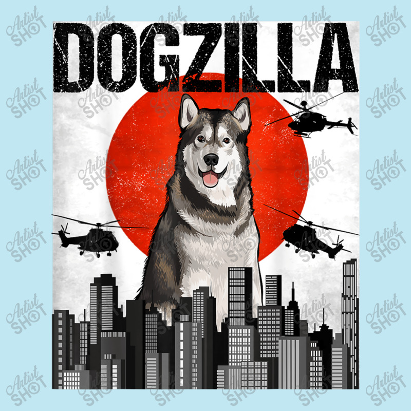 Funny Vintage Japanese Dogzilla Alaskan Malamute Urban Heavy T-shirt | Artistshot