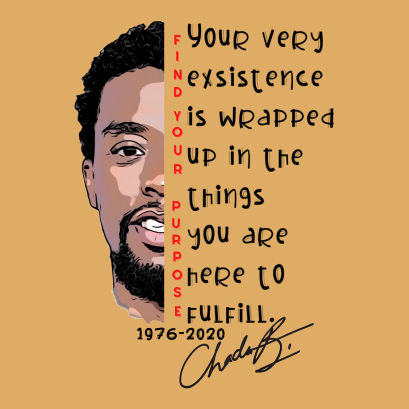 Chadwick Boseman    Find Your Purpose Red Urban Heavy T-shirt | Artistshot