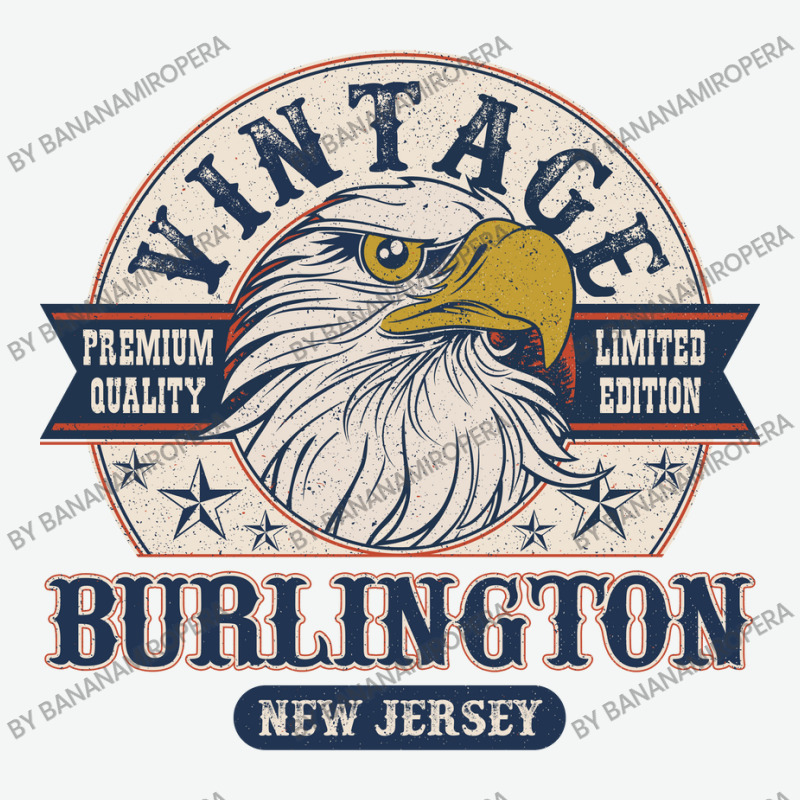 Retro Bald Eagle Burlington New Jersey Vintage Limited Edition Urban Pullover Hoodie | Artistshot