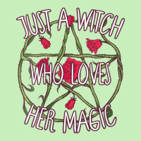 Womens Just A Witch Who Loves Her Magic Pentagram Wicca Witchcraft V-n Urban Pullover Hoodie | Artistshot