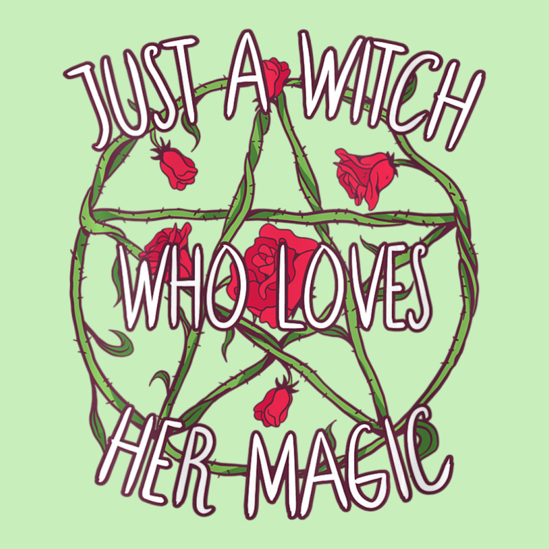 Womens Just A Witch Who Loves Her Magic Pentagram Wicca Witchcraft V-n Urban Pullover Hoodie | Artistshot