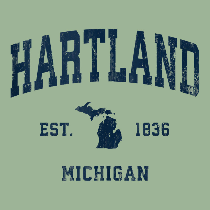 Hartland Michigan Mi Vintage Athletic Navy Sports Design Tank Top Urban Pullover Hoodie by vaeriburaeme | Artistshot