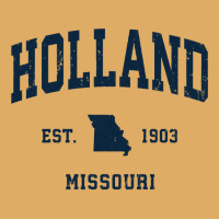 Holland Missouri Mo Vintage Athletic Navy Sports Design Long Sleeve T Urban Pullover Hoodie | Artistshot