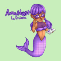 Amethyst Birthstone Mermaid 1 Urban Pullover Hoodie | Artistshot