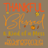 Reading Specialist Thankful Blessed And Kind Of A Mess Leatherette Tumbler | Artistshot