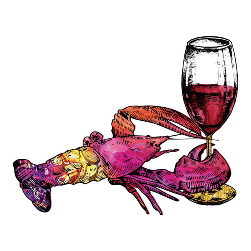 Crustaceancore Lobster With Wine Glass Bomber Jacket | Artistshot