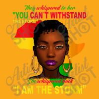 Womens Black History Month  African Woman Afro I Am The Storm Music Vi Beanie | Artistshot