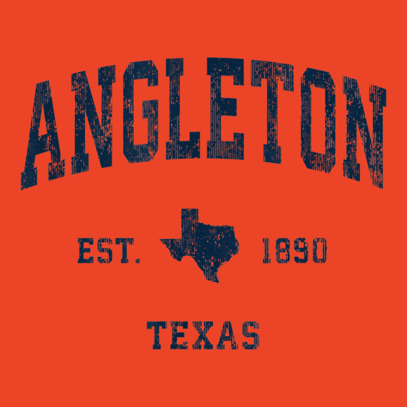 Angleton Texas Tx Vintage Athletic Navy Sports Design Beanie by Carnations | Artistshot