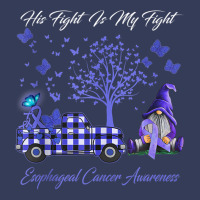 His Fight Is My Fight Esophageal Cancer Awareness Tank Top Visor Hat | Artistshot