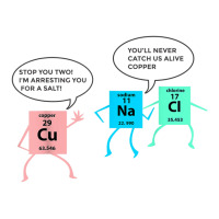 Salt And Copper Police Chemistry Pun Funny Gift For Teacher Sticker | Artistshot