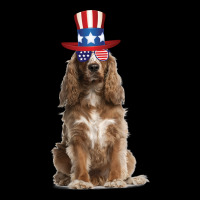 Cocker Spaniel Eyewear American Flag Sunglasses Glasses And Hat 4th Of Cropped Sweater | Artistshot