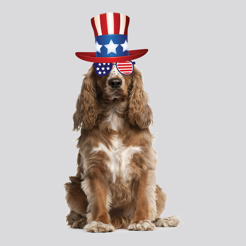 Cocker Spaniel Eyewear American Flag Sunglasses Glasses And Hat 4th Of Women's Triblend Scoop T-shirt by vip.pro123 | Artistshot