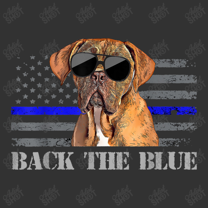 Dogues De Bordeaux Thin Blue Line American Flag Police Dog Baby Bodysuit | Artistshot