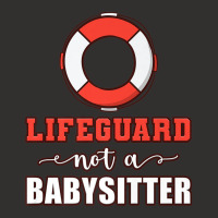 Mens Life Guard Not A Babysitter Seashore Marine Police Duty Premium Champion Hoodie | Artistshot