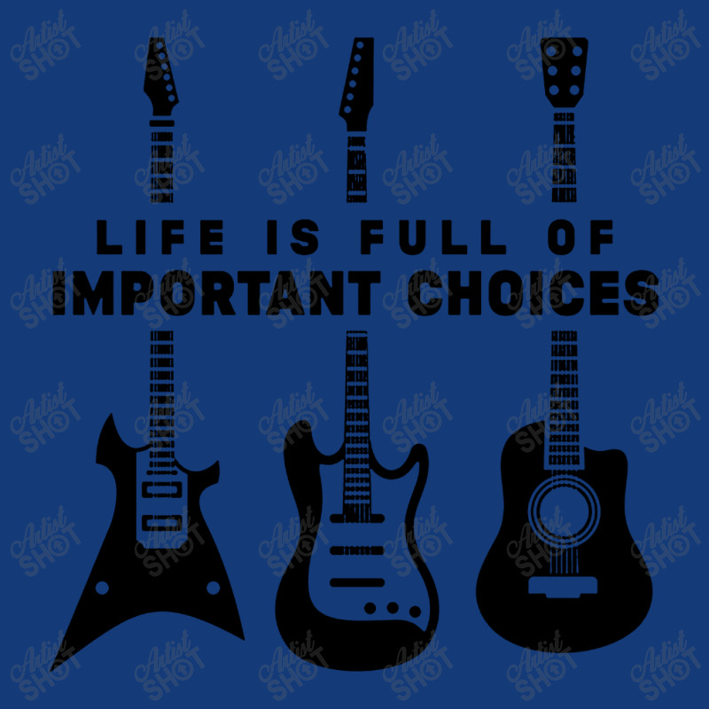 Life Is Full Of Important Choices Guitar Retro Trucker Cap by GegerGeden | Artistshot