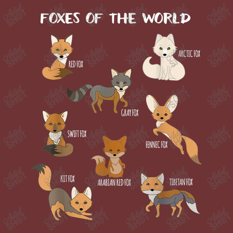 Foxes Of The World Funny Fox Animals Educational Seamless Cap by Rainbow90 | Artistshot