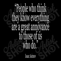 Isaac Asimov - People Who Think They Know Everything Seamless Cap | Artistshot