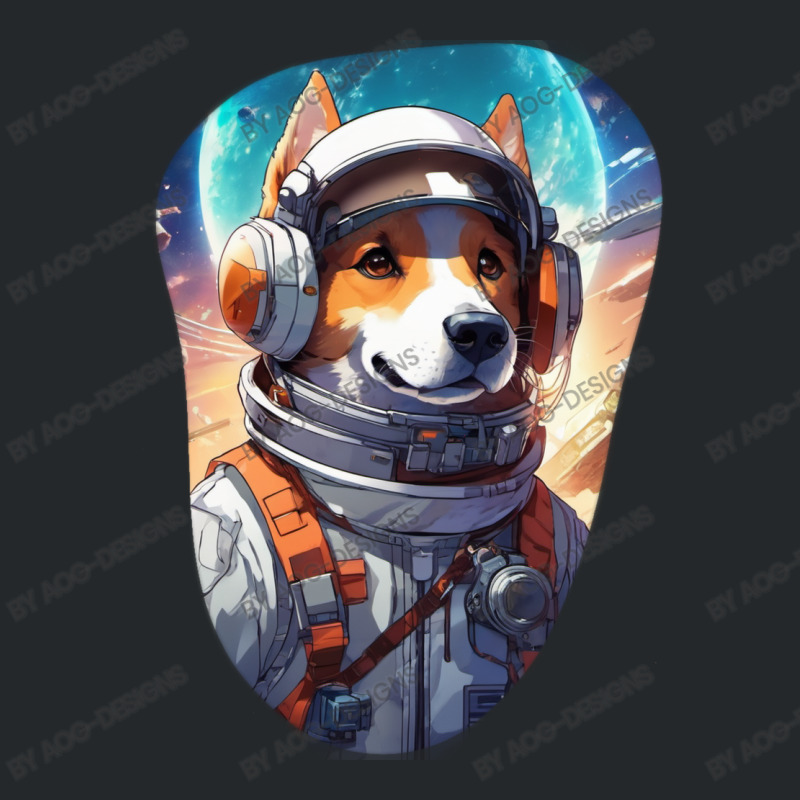 Cosmic Canine: The Astronaut Dog Crewneck Sweatshirt | Artistshot