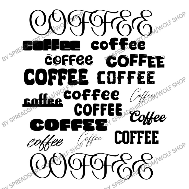 Coffee Lovers Poster V-Neck Tee by spreadshirt.com/Wolf shop | Artistshot