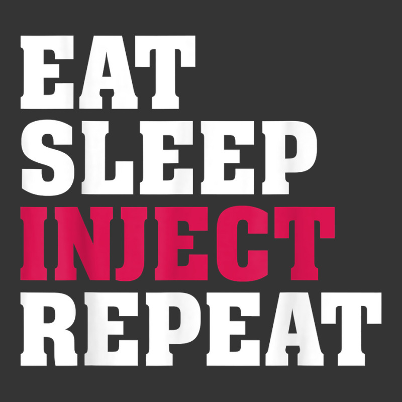 Eat Sleep Inject Repeat Med Spa Nurse Injector T Shirt Adjustable Baseball Cap | Artistshot