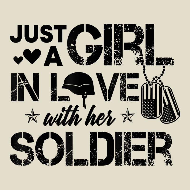 Just A Girl In Love With Her Soldier Army Girlfriend Wife T Shirt Adjustable Baseball Cap | Artistshot