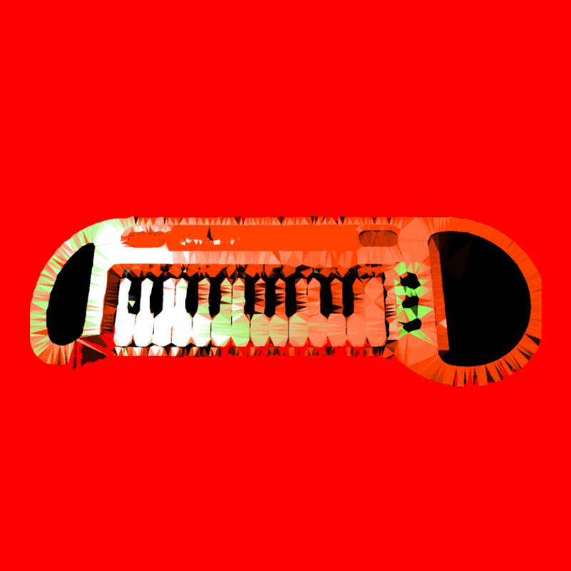 Retro Red Keyboard Synthesiser - Glitchy Mix Adjustable Baseball Cap | Artistshot