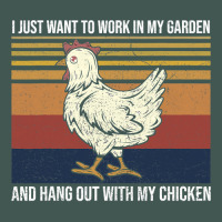 Chicken Chick I Just Want To Work In My Garden And Hang Out Chicken 20 Dyed Cap | Artistshot