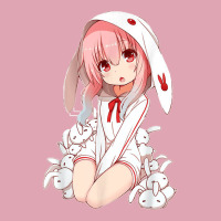 Kawaii Anime Girl Easter Bunny Atomic Bullfrog Studios Dyed Cap | Artistshot