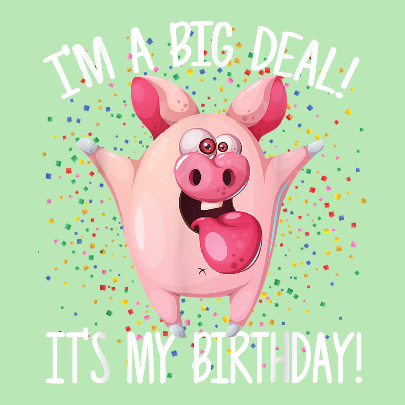 I_m A Big Deal It_s My Birthday Funny Birthday With Pig New Year Dyed Cap | Artistshot