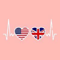 Great Britain Usa Heartbeat British American Flag T Shirt Urban Heavy T-shirt | Artistshot