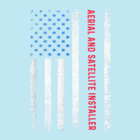 American Flag Aerial And Satellite Installer T Shirt Urban Heavy T-shirt | Artistshot