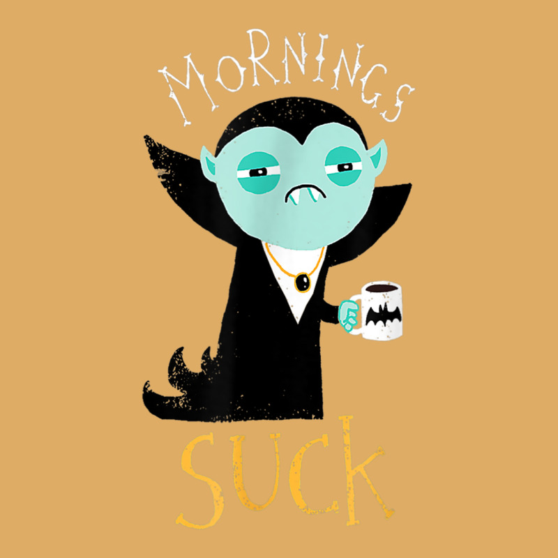 Cute Dracula Vampire Morning Suck Coffee Halloween Costume Urban Heavy T-shirt by CarolinePascua | Artistshot