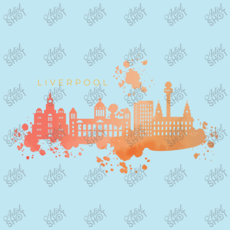 Liverpool Skyline Watercolors Classic Urban Heavy T-shirt | Artistshot