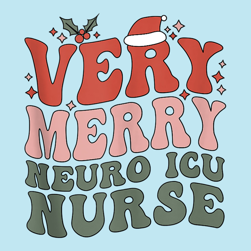 Merry Neuro Icu Nurse Christmas Neuro Icu Nursing Xmas Party Tank Top Urban Pullover Hoodie | Artistshot