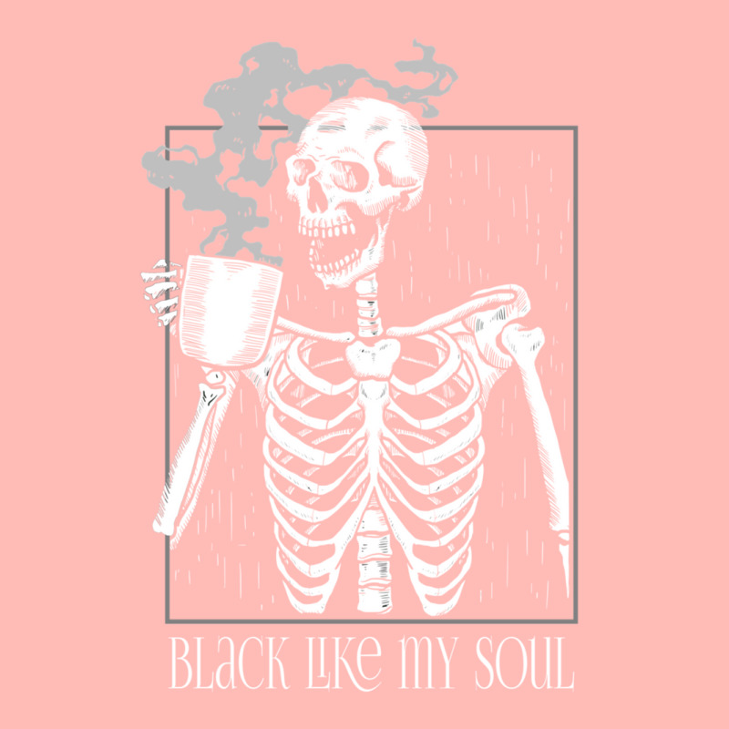 Black Like My Soul   Skeleton Drinking Coffee Urban Pullover Hoodie by DebraMartin | Artistshot