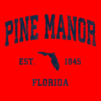 Pine Manor Florida Fl Vintage Athletic Navy Sports Design T Shirt Bomber Jacket | Artistshot