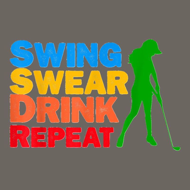 Swing Swear Drink Repeat Love Golf Sun Shade Cap | Artistshot