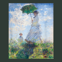 Monet's Woman With A Parasol  Modern Art Famous Painting T Shirt Mesh Back Trucker Hat | Artistshot