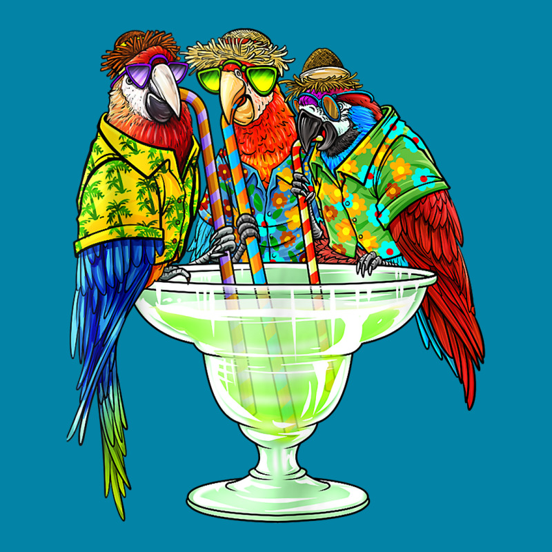 Parrots Drinking Margarita Hawaiian Shirt Vacation Birds Tank Top Retro Trucker Cap by Smykowskicalob1991 | Artistshot