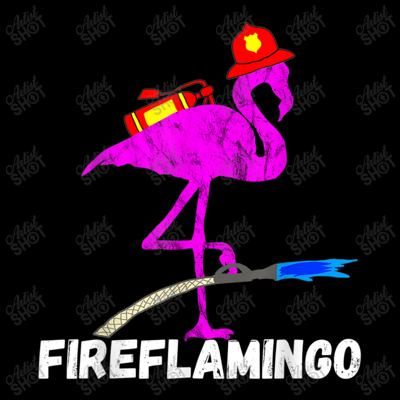 Fire Fighter Flamingo Exotic Bird Funny Firefighter Fireman Women's V-Neck T-Shirt by Yuh2105 | Artistshot