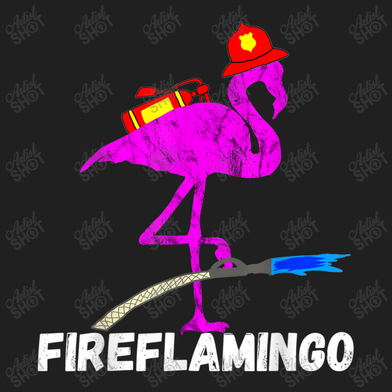 Fire Fighter Flamingo Exotic Bird Funny Firefighter Fireman Ladies Polo Shirt by Yuh2105 | Artistshot