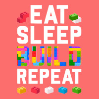 Master Builder Eat Sleep Build Repeat Building Blocks Bricks Sweatshir Snapback Trucker Cap | Artistshot