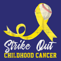 Baseball Strike Out Childhood Cancer Tshirt Gold Ribbon T Shirt Snapback Trucker Cap | Artistshot