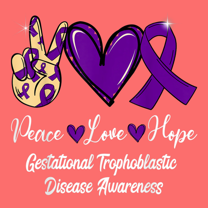 Gestational Trophoblastic Disease Love Hope Purple Ribbon Snapback Trucker Cap | Artistshot