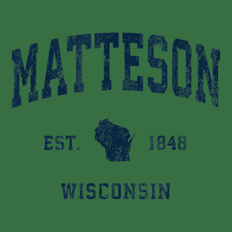 Matteson Wisconsin Wi Vintage Athletic Navy Sports Design Foam Trucker Hat | Artistshot