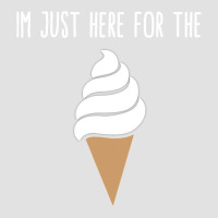 I'm Just Here For The Ice Cream Meme Cute Vanilla Soft Serve Foam Trucker Hat | Artistshot